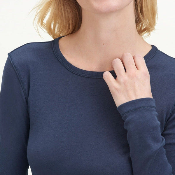 SPLENDID Classic LS Crew in Navy