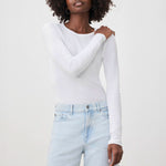SPLENDID Classic LS Crew in White