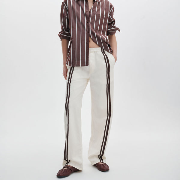 RAG & BONE Logan Pull On Track Pant in Ecrusport