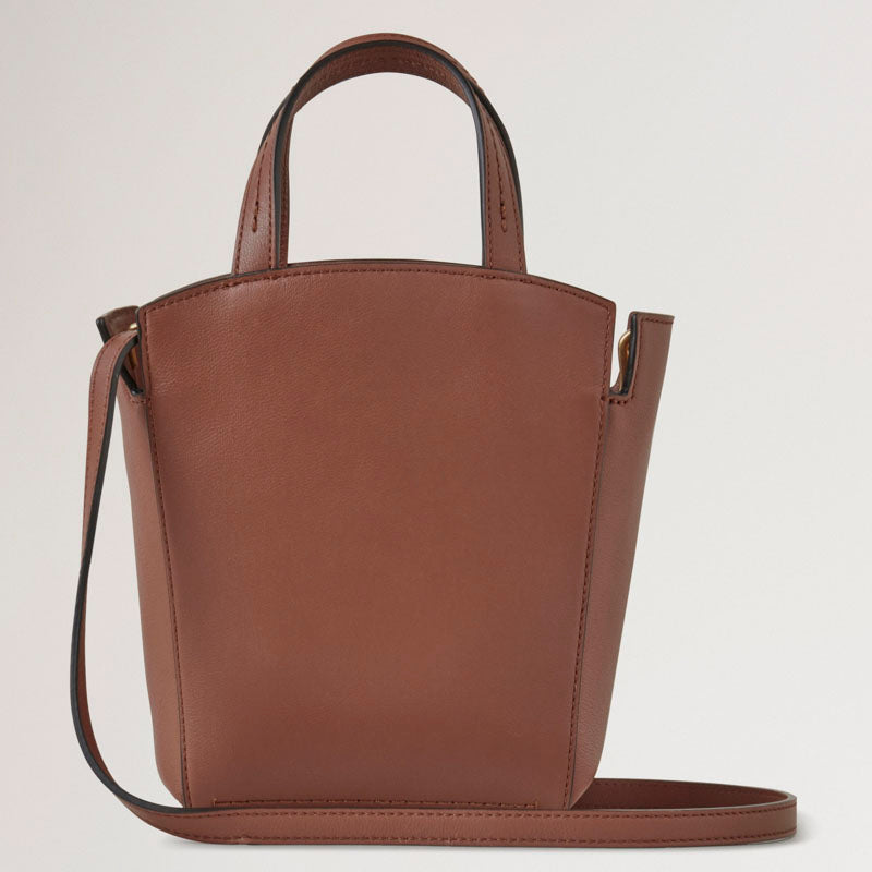 MULBERRY Mini Clovelly Tote Micro Classic Grain in Bright Oak