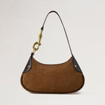 MULBERRY Small Hackney Suede Shoulder Bag in Vintage Oak