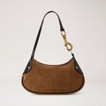 MULBERRY Small Hackney Suede Shoulder Bag in Vintage Oak