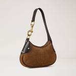 MULBERRY Small Hackney Suede Shoulder Bag in Vintage Oak