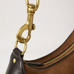 MULBERRY Small Hackney Suede Shoulder Bag in Vintage Oak