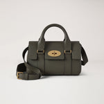 MULBERRY Mini Heritage Bayswater Handbag in Juniper Green SCG