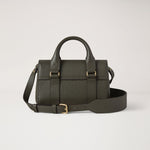 MULBERRY Mini Heritage Bayswater Handbag in Juniper Green SCG