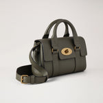 MULBERRY Mini Heritage Bayswater Handbag in Juniper Green SCG