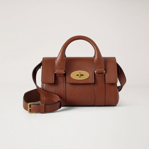 MULBERRY Mini Heritage Bayswater Handbag in Oak Two Tone SCG