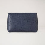 MULBERRY Darley Cosmetic Pouch in Stormy Blue Ostrich