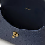 MULBERRY Darley Cosmetic Pouch in Stormy Blue Ostrich