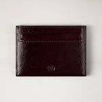 MULBERRY Continental Patent Credit Card Slip  in Deep Aubergine