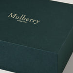 MULBERRY Folded Multi Card Wallet in Stormy Blue Ostrich