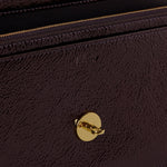 MULBERRY Darley Clutch Wallet on Chain in Deep Aubergine