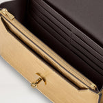 MULBERRY Small Darley Metallic Handbag in Somerset Gold