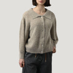 ORFEO Rafi Button Down Cardigan in Beige