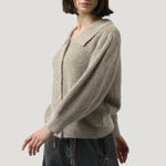 ORFEO Rafi Button Down Cardigan in Beige