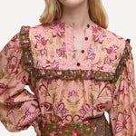 BARBOUR Barbour X Farm Rio Cami Long Sleeve Blouse in Tropical Print