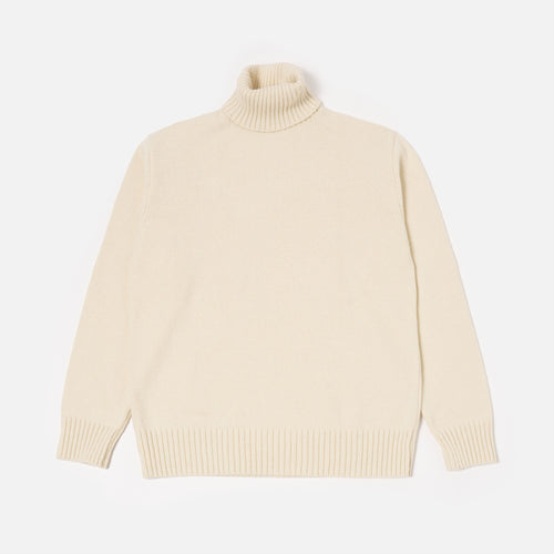 UNIVERSAL WORKS Roll Neck in Ecru