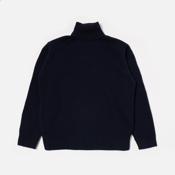 UNIVERSAL WORKS Roll Neck in Navy