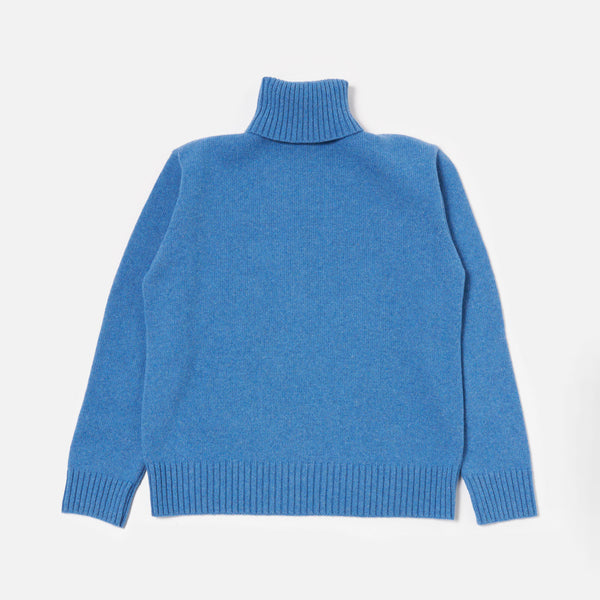 UNIVERSAL WORKS Roll Neck in Pale Blue