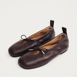 ALOHAS Rosalind Leather Ballet Flats in Brown