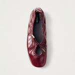ALOHAS Rosalind Onix Leather Ballet Flats in Burgundy