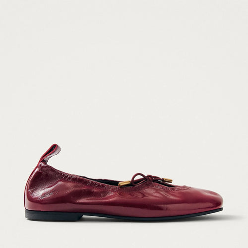 ALOHAS Rosalind Onix Leather Ballet Flats in Burgundy