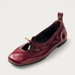 ALOHAS Rosalind Onix Leather Ballet Flats in Burgundy