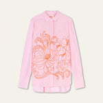 OILILY Betula Long Sleeve Blouse in Prism Pink