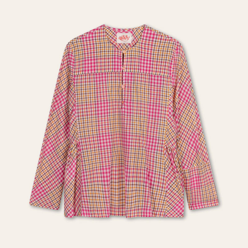 OILILY Bahlia Long Sleeve Blouse in Raspberry Sorbet