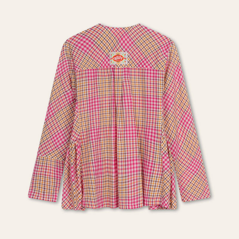 OILILY Bahlia Long Sleeve Blouse in Raspberry Sorbet