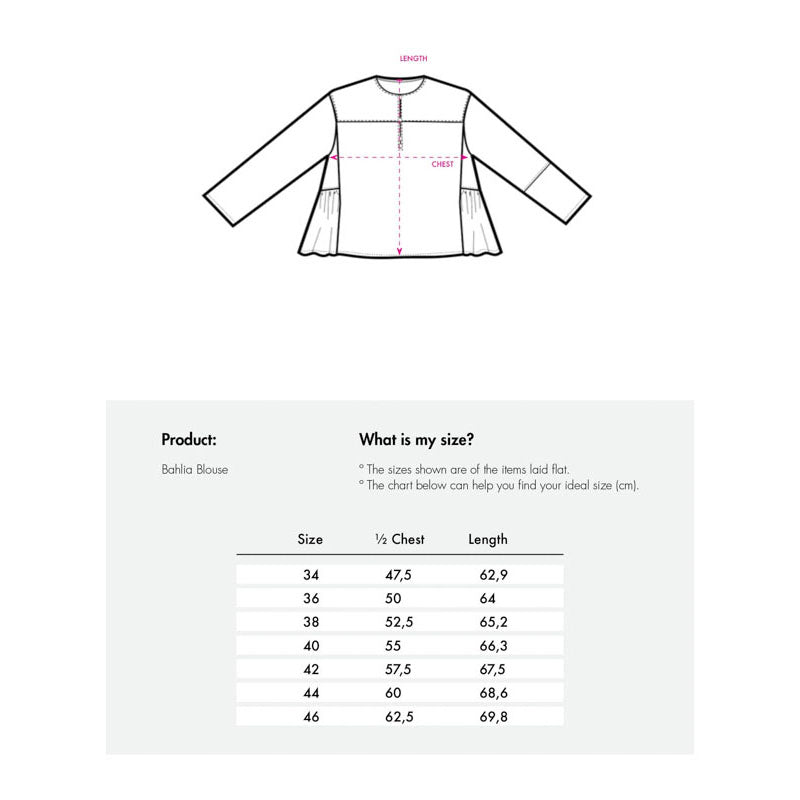 OILILY Bahlia Long Sleeve Blouse in Raspberry Sorbet