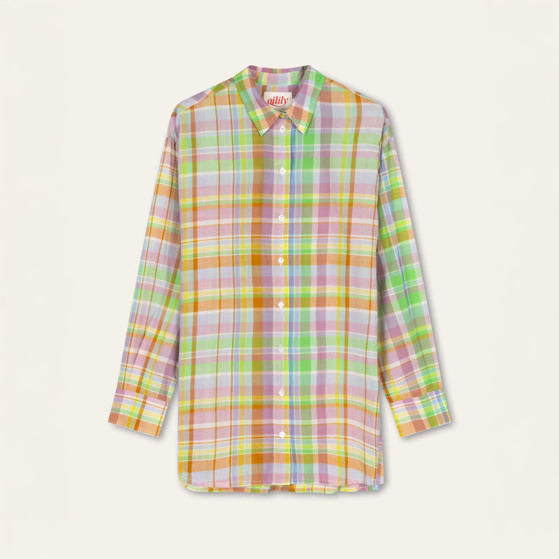 OILILY Balla Long Sleeve Blouse in Buckthorn Brown
