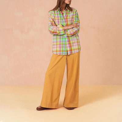 OILILY Balla Long Sleeve Blouse in Buckthorn Brown
