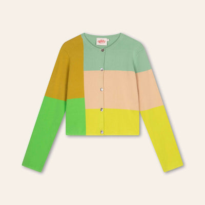 OILILY Vosmic Long Sleeve Cardigan in Meadow