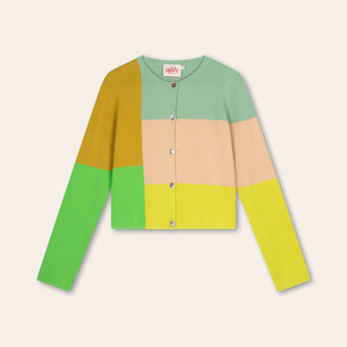 OILILY Vosmic Long Sleeve Cardigan in Meadow