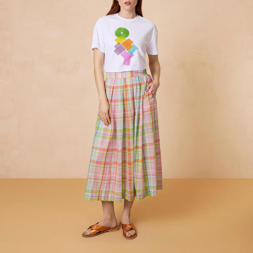 OILILY Summers Skirt in Prism Pink