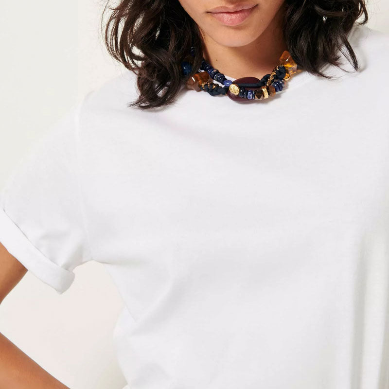SESSUN Serge Oversize T-Shirt in Optical White