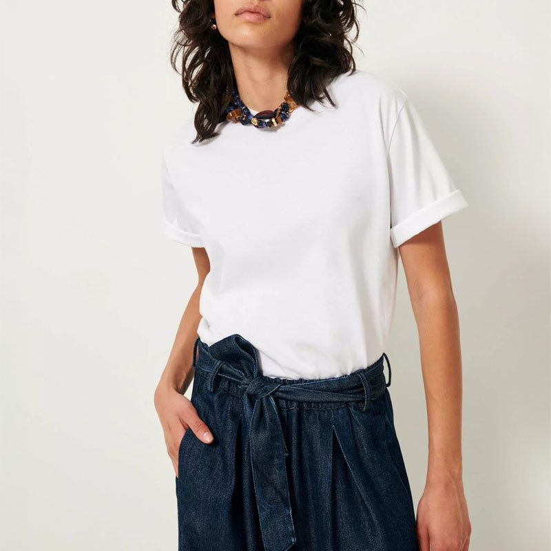 SESSUN Serge Oversize T-Shirt in Optical White