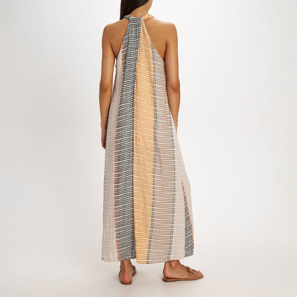 PEARL & CAVIAR Leros Zakar Maxi Dress in Camel