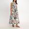 PEARL & CAVIAR Fiskardo Botanical Broderie Maxi Dress in Multi