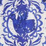 PEARL & CAVIAR Portaria Broderie Shirt Dress in Blue