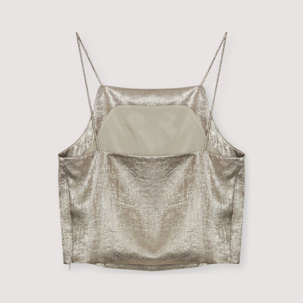 THE NEW SOCIETY Saffron Top in Gold