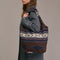 DIEGA Samio Navajo Bag  in Choco/Grey/Blue