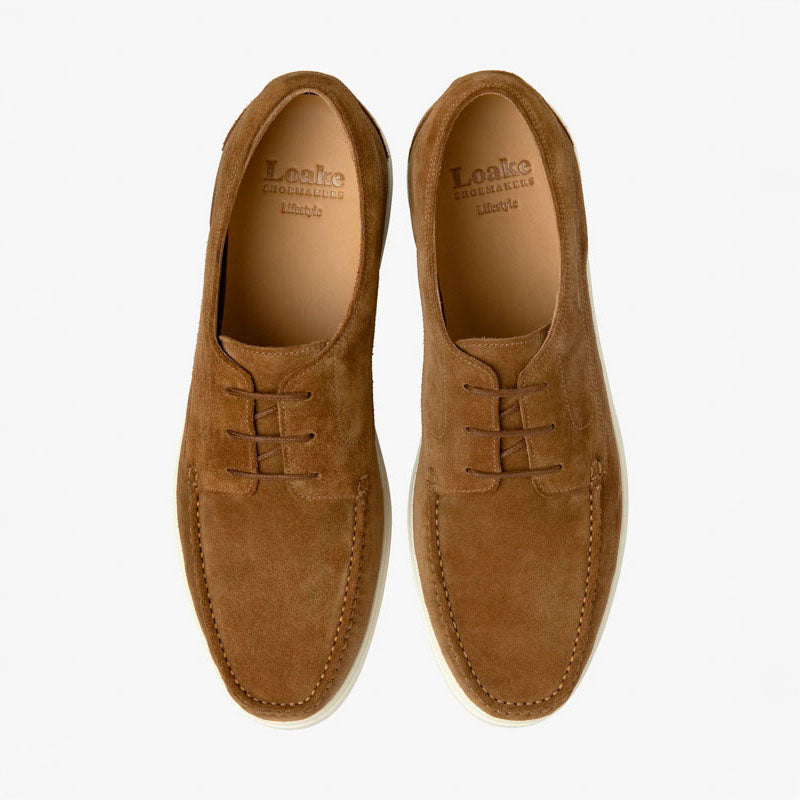 LOAKE Sardinia Shoe in Chestnut Suede