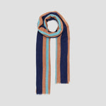 LOVAT&GREEN Seawind Linen Scarf in Navy