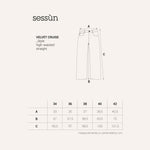 SESSUN Velvet Cruise Trousers in Coffea