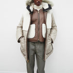 MARFA STANCE Cropped Aviator Vest in Chocolate