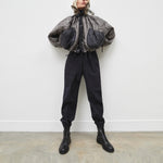 MARFA STANCE Parachute Quilt Bomber in Black/Anthracite