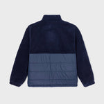 BILLYBELT Two-Fabric Sherpa Jacket in Navy